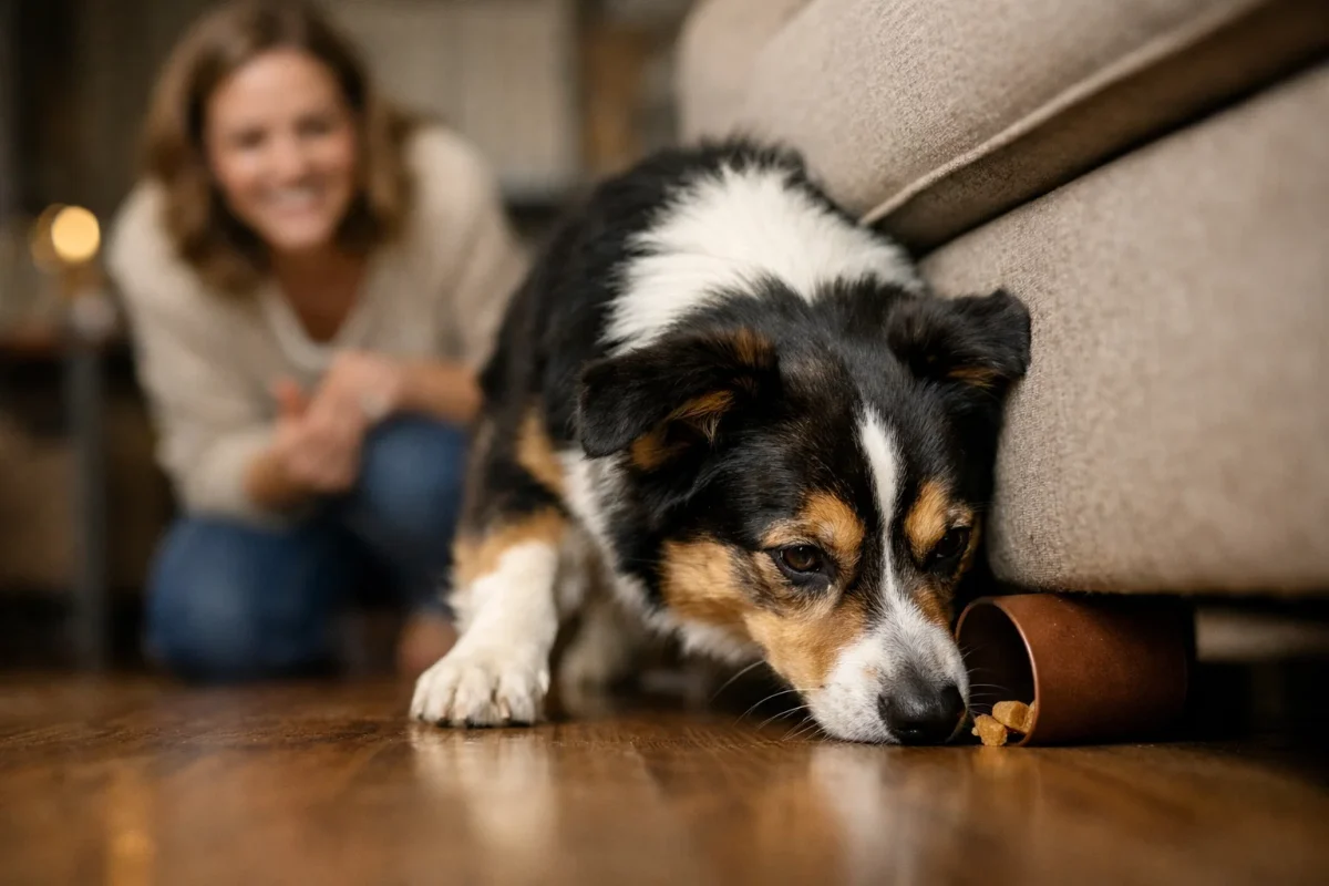 آموزش بازی پیدا کردن تشویقی برای سگ