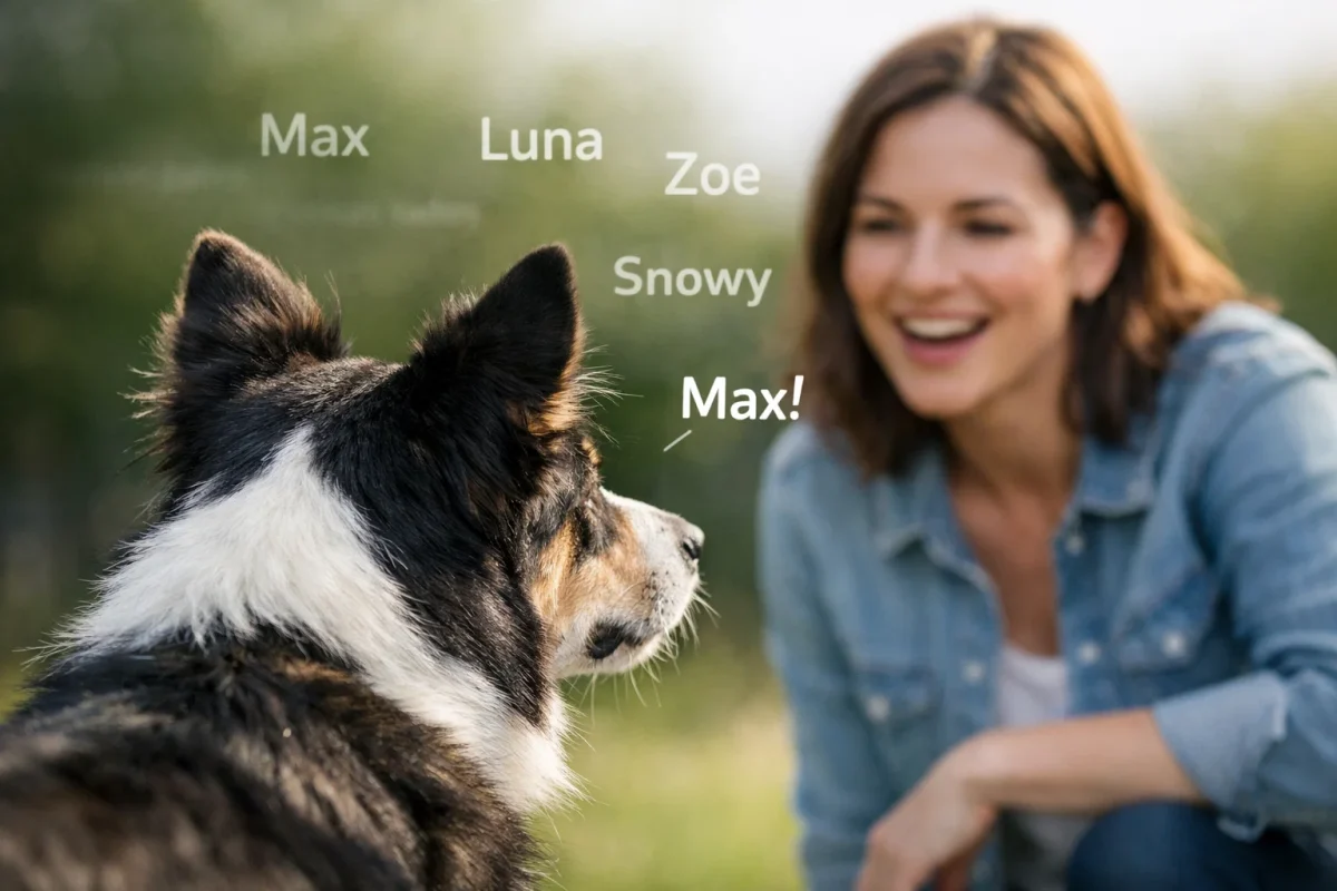 صدا زدن سگ توسط صاحب | اسم سگ باید کوتاه و واضح باشد