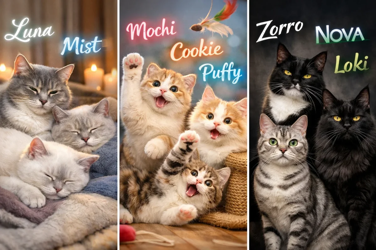 اسم گربه بر اساس شخصیت و ظاهر