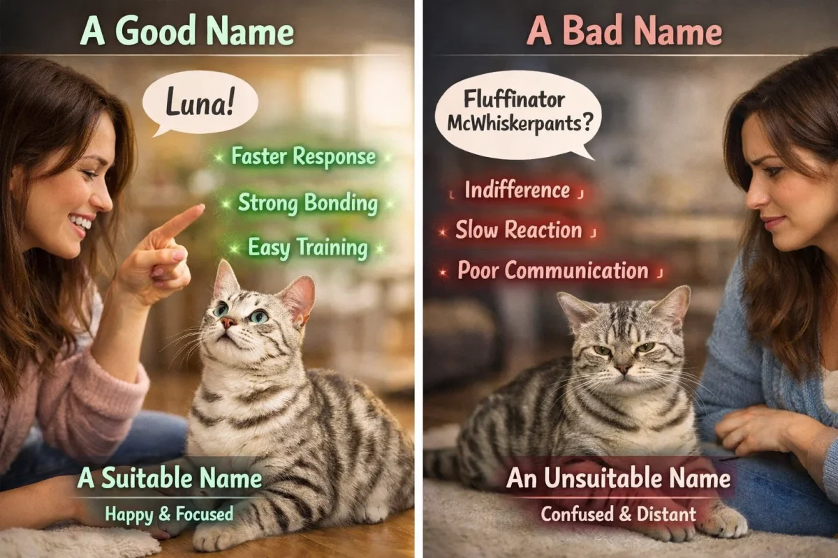 اسم گربه و تأثیر آن بر آموزش و ارتباط