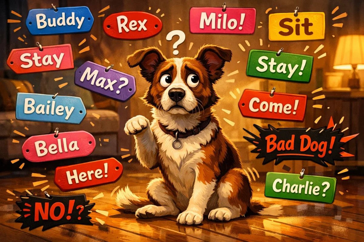 اشتباهات رایج در انتخاب اسم سگ چیست