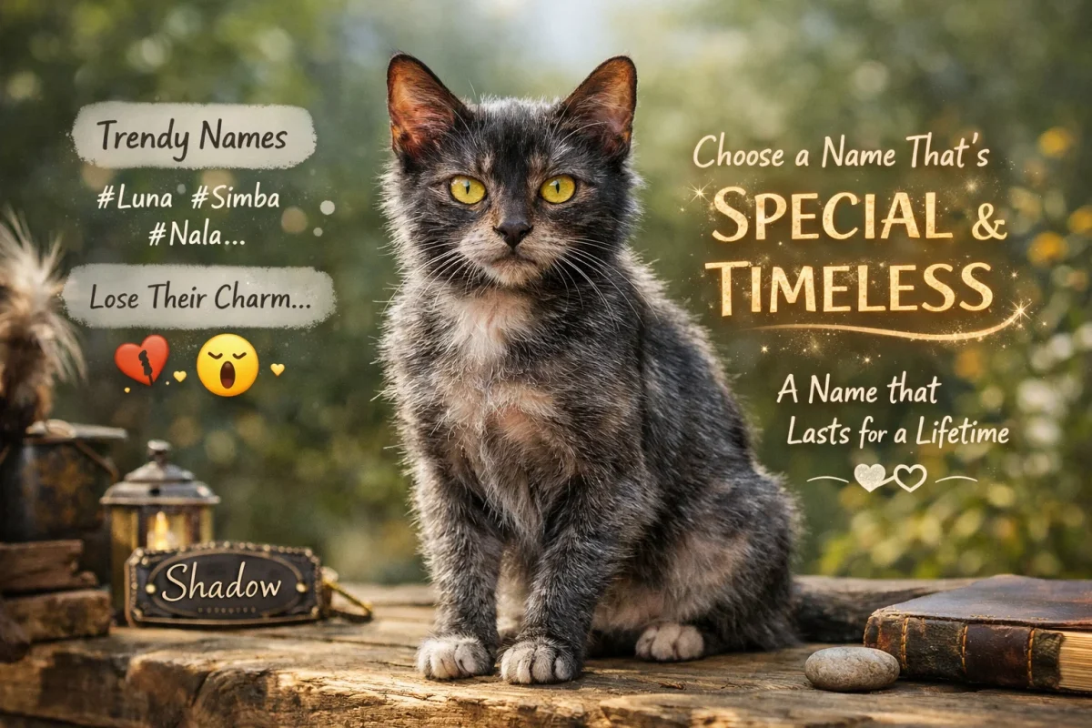 انتخاب اسم گربه صرفاً بر اساس مد یا شبکه‌های اجتماعی