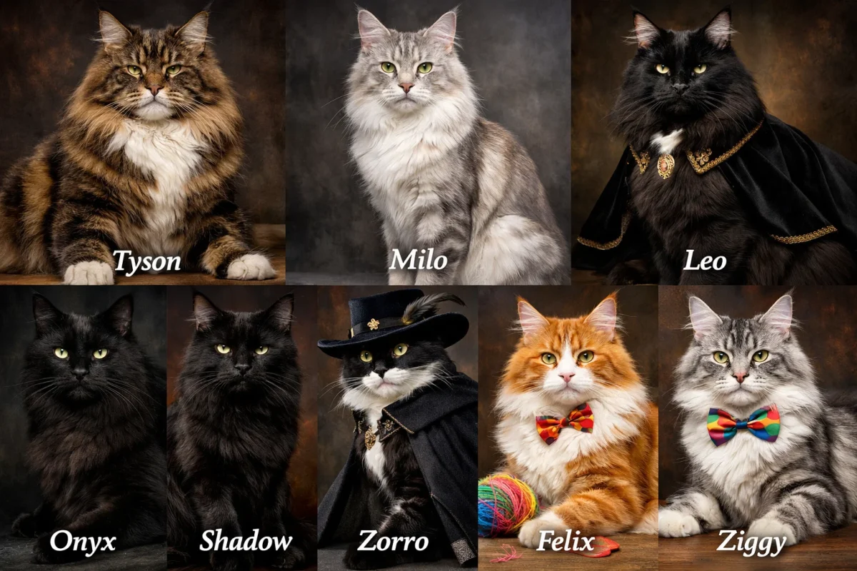 انتخاب اسم گربه؛ اسم گربه نر بر اساس ظاهر یا حس کلی