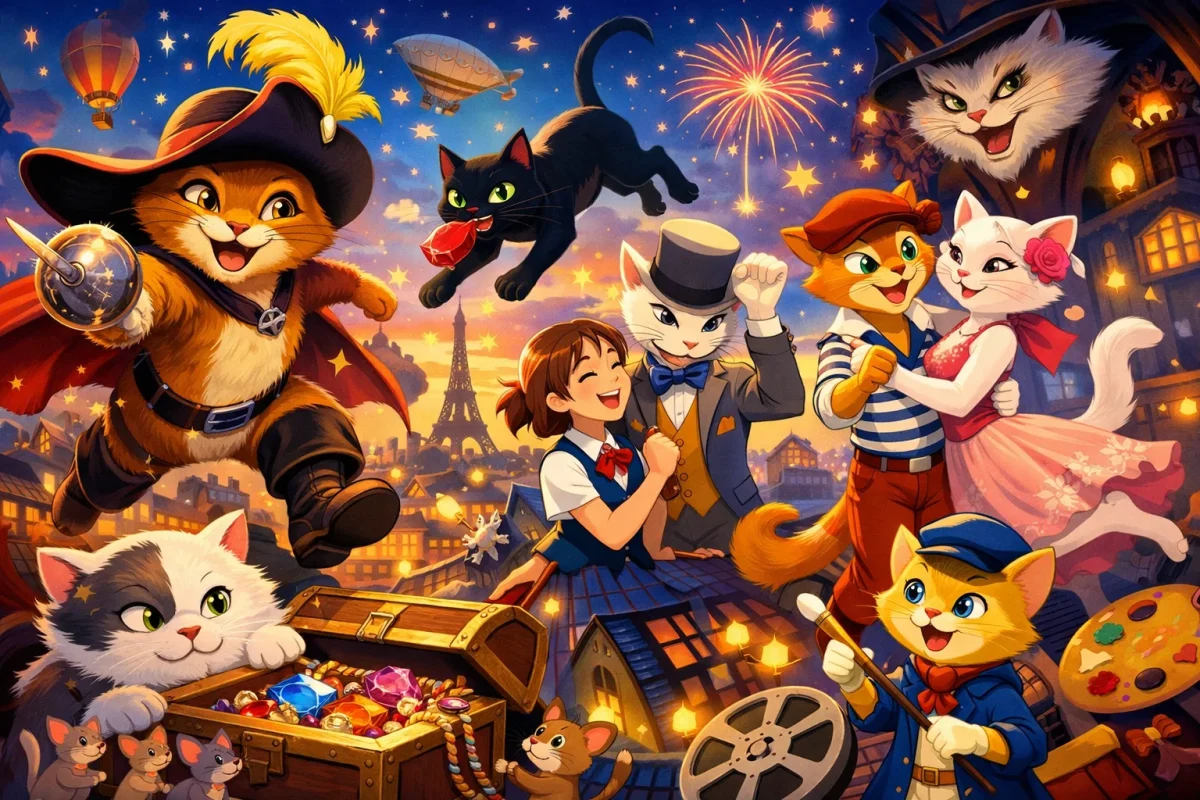 انیمیشن‌های گربه‌محور محبوب