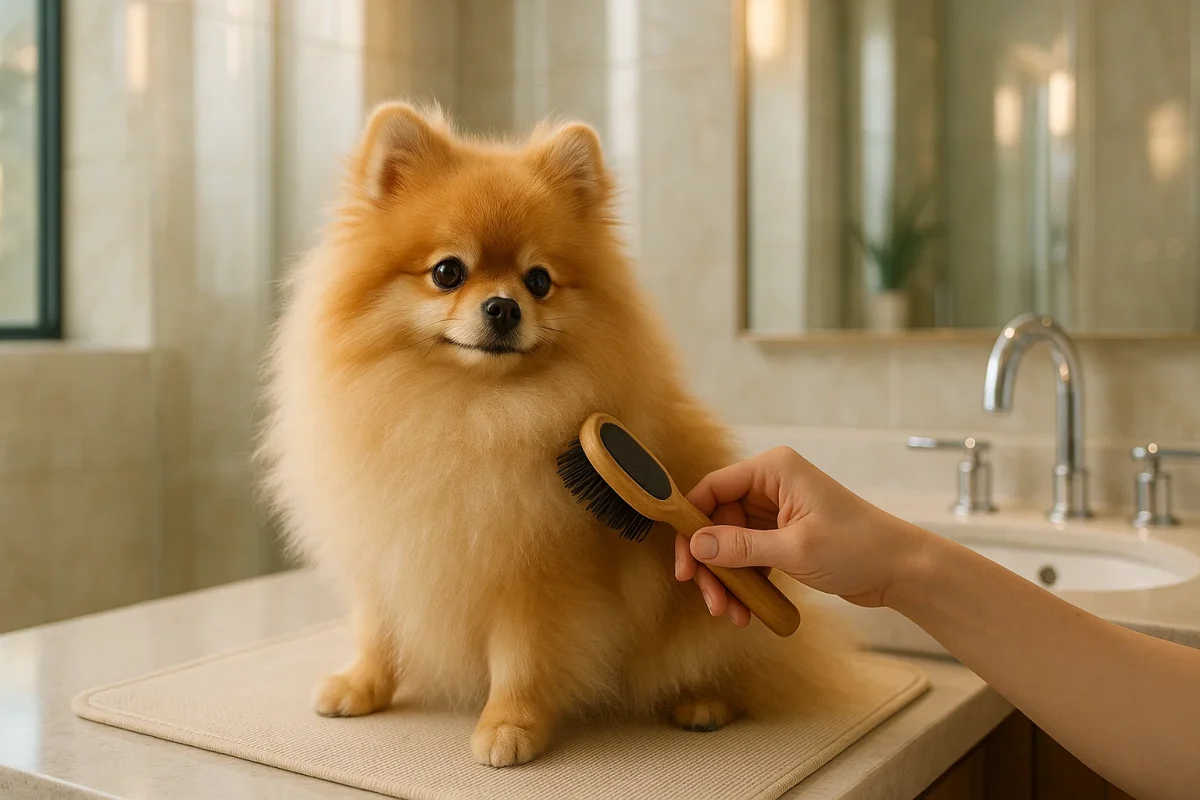 برس کشیدن سگ پامر