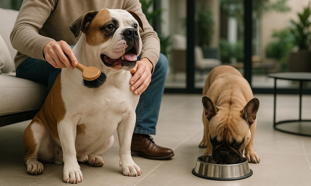 مقایسه بولداگ آمریکایی و فرانسوی تفاوت بولداگ آمریکایی و فرانسوی اندازه و وزن بولداگ فرنچ بولداگ آمریکن بولداگ نگهداری بولداگ