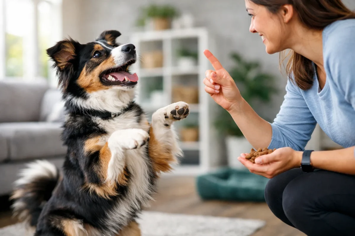 تربیت سگ با تشویقی