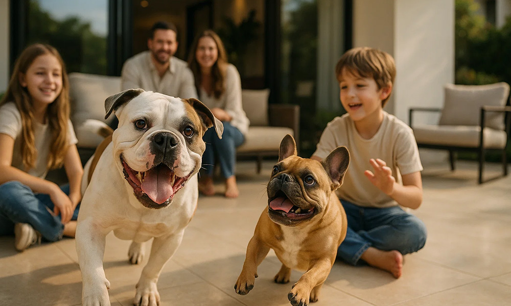 محبوب ترین نژاد سگ دنیا سگ و کودک بهترین سگ برای خانواده بهترین سگ برای کودکان مقایسه بولداگ آمریکایی و فرانسوی تفاوت بولداگ آمریکایی و فرانسوی اندازه و وزن بولداگ فرنچ بولداگ آمریکن بولداگ