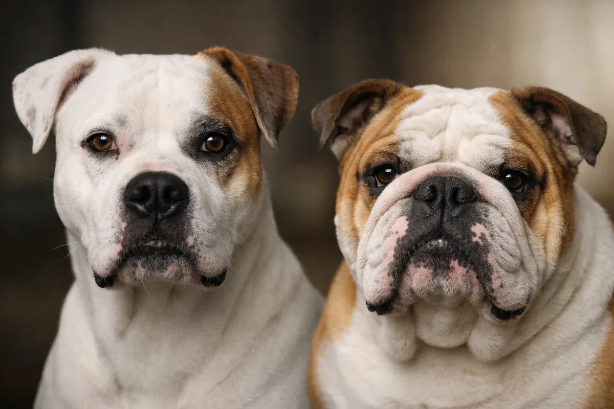 تفاوت بولداگ آمریکایی و انگلیسی در صورت