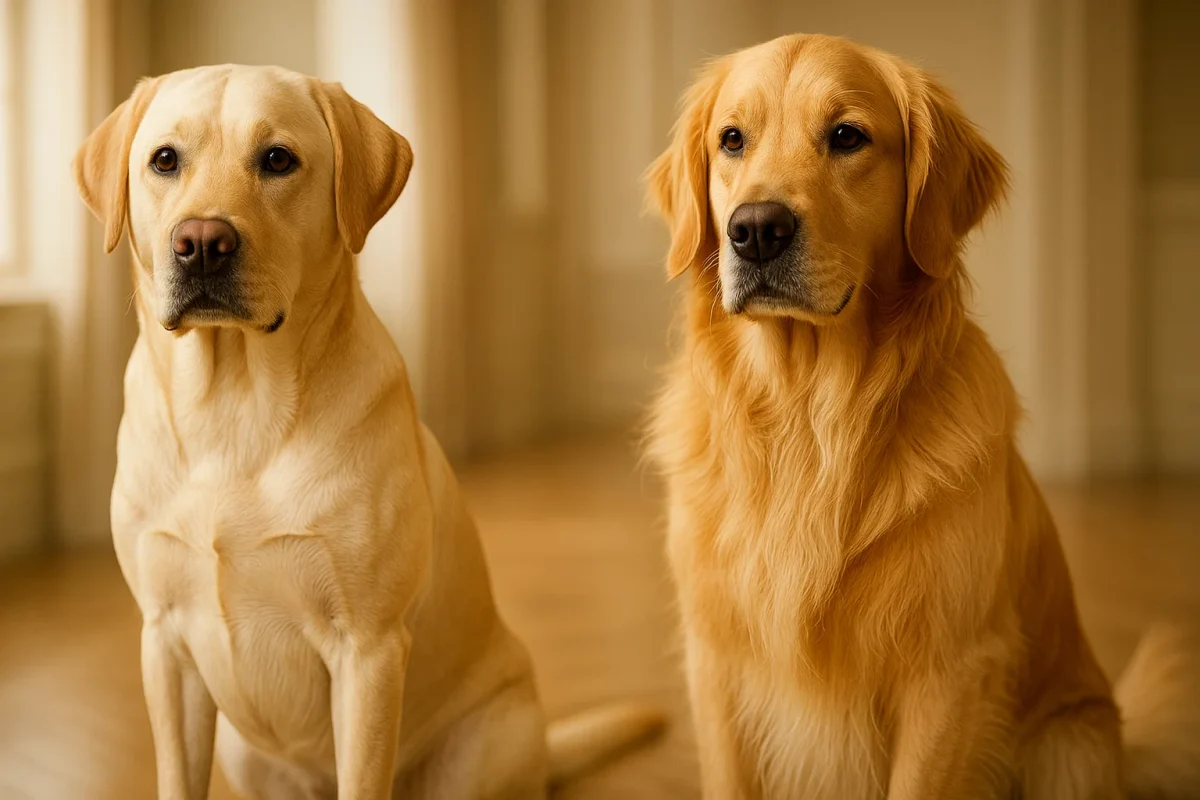 تفاوت در ظاهر لابرادور و گلدن رتریور - مقایسه گلدن و لابرادور تفاوت لابرادور و گلدن رتریور مقایسه انرژی و فعالیت دو نژاد ویژگیهای رفتاری گلدن رتریور ویژگیهای رفتاری لابرادور