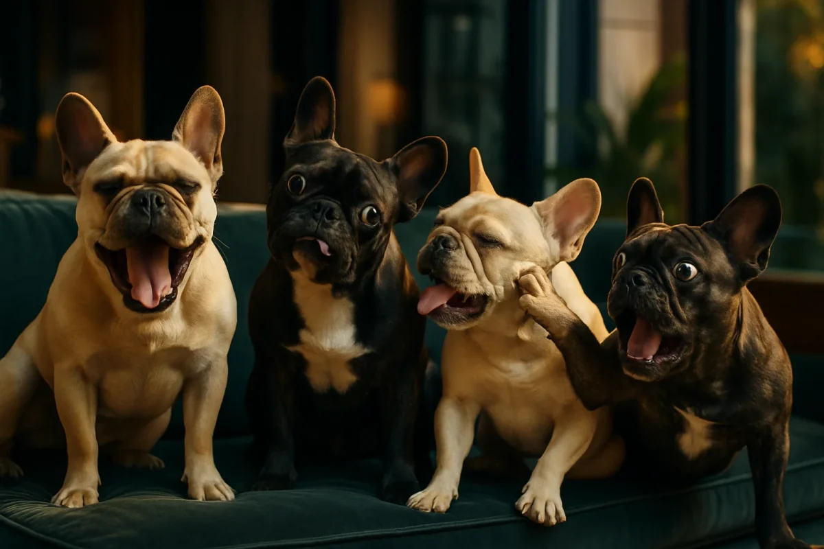 رفتار عجیب سگها بولداگ فرانسوی سگ بامزه سگ دلقک