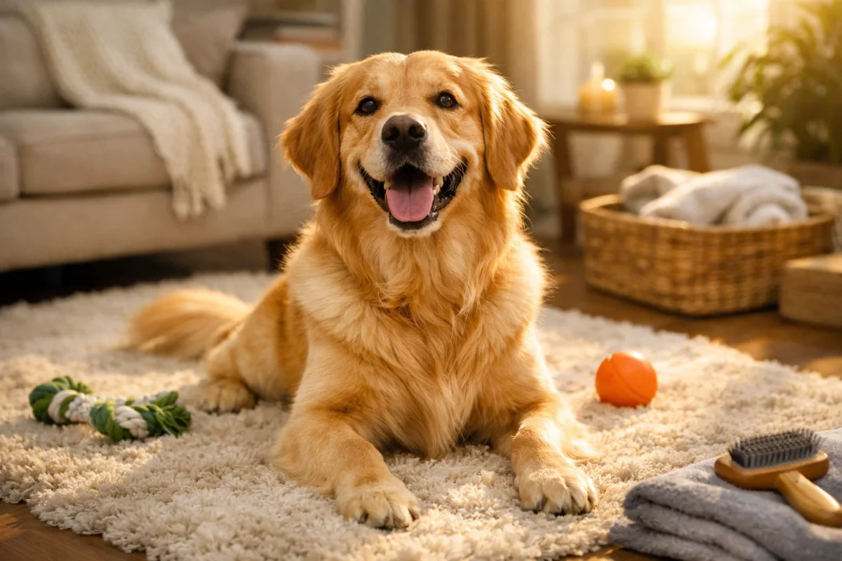 سلامت و نگهداری گلدن رتریور، سگ سازگار با گربه