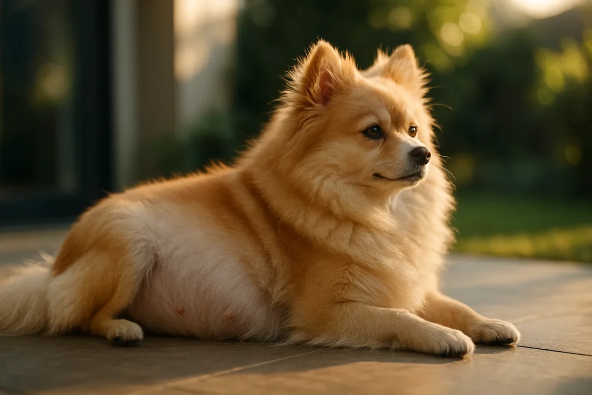 سگ نارنجی باردار