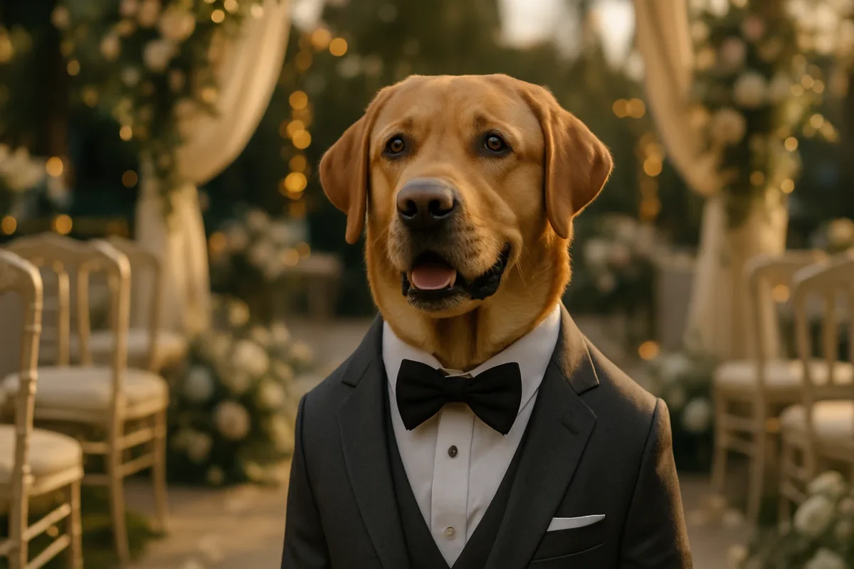 سگ در لباس داماد