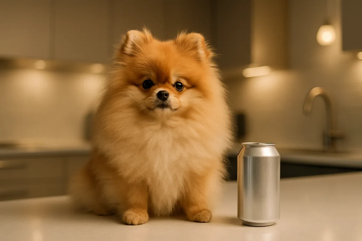 اندازه سگ پامر به نسب قوطی نوشابه