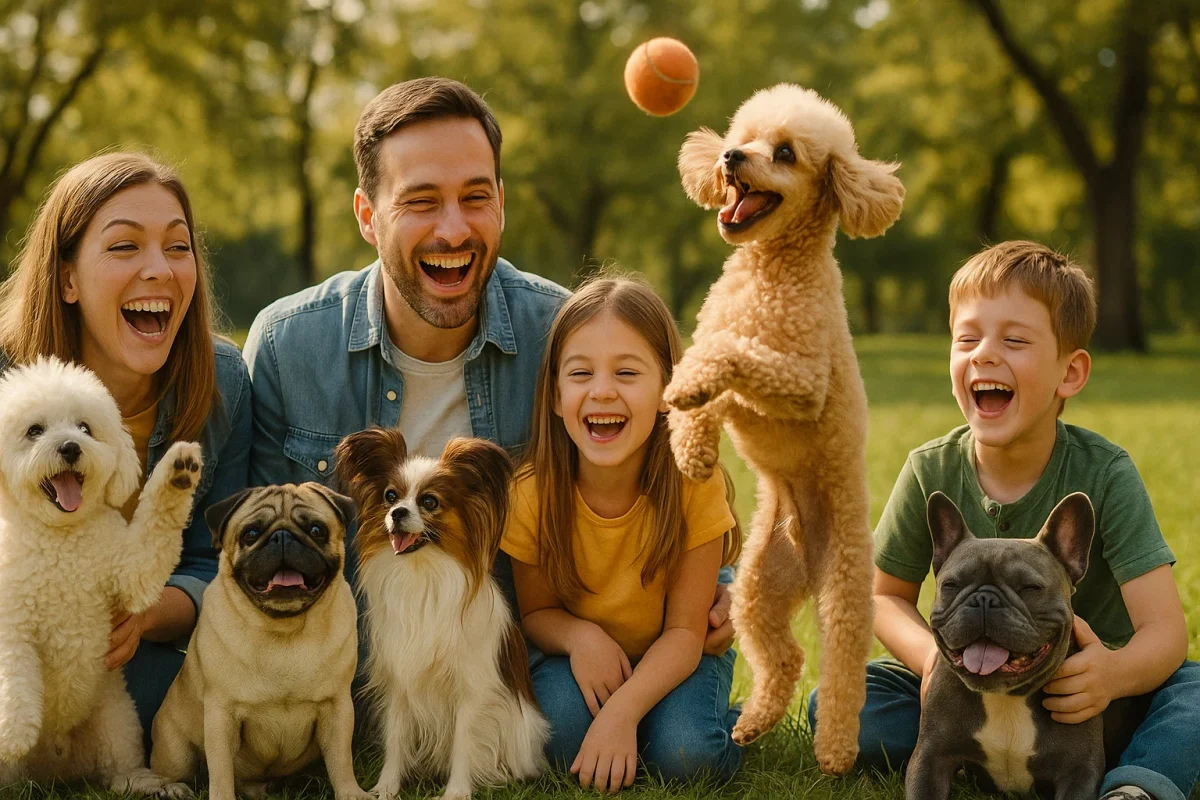 سگ و کودک، شخصیت شاد سگها