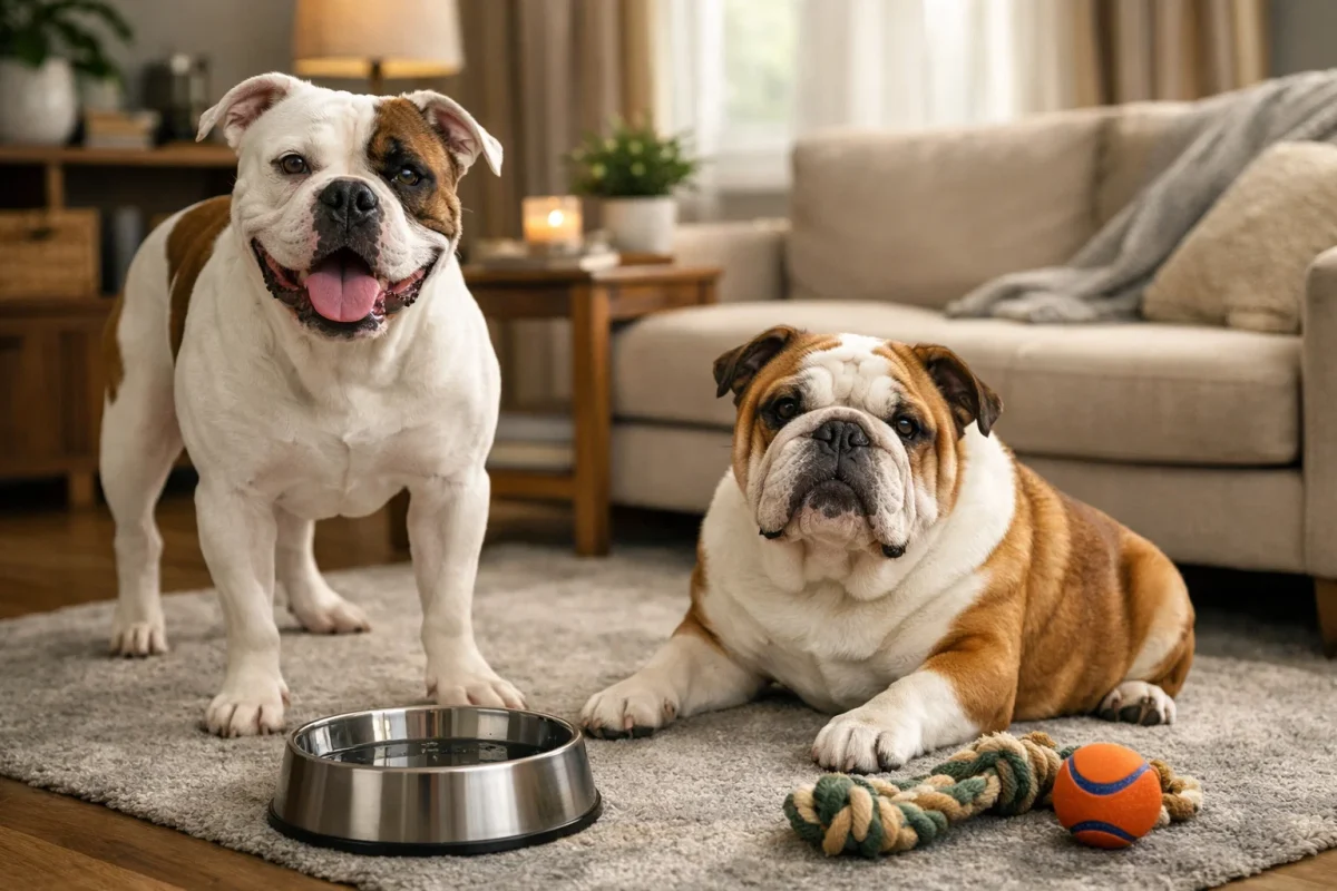 طول عمر و مراقبت‌های دامپزشکی بولداگ آمریکایی و انگلیسی