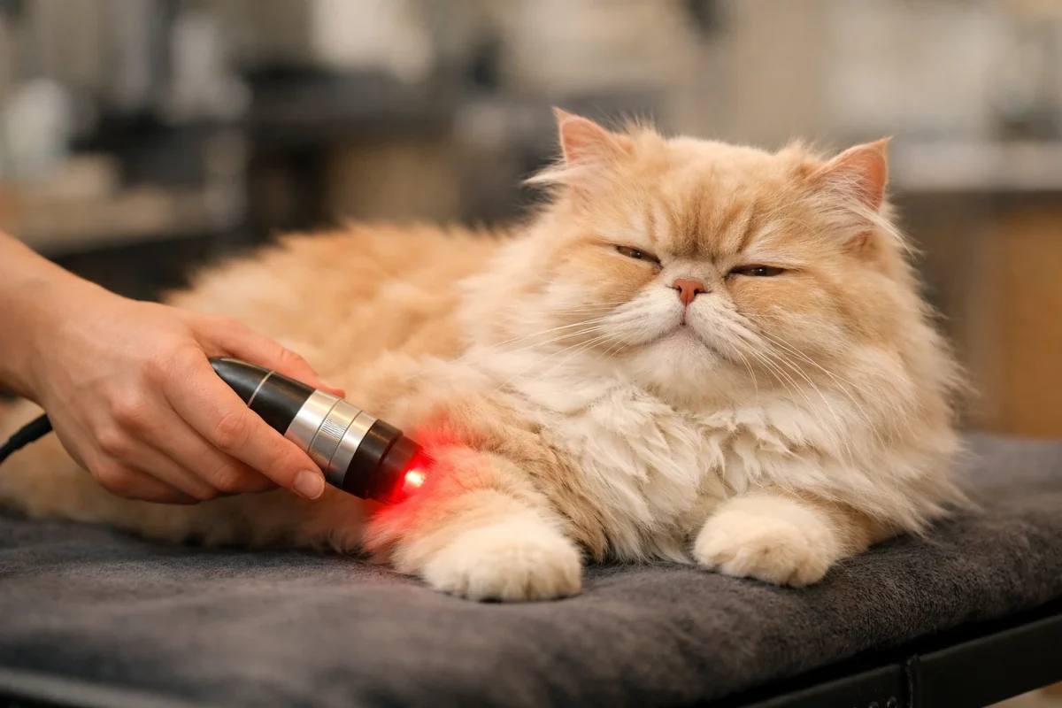 لیزر درمانی گربه پرشین