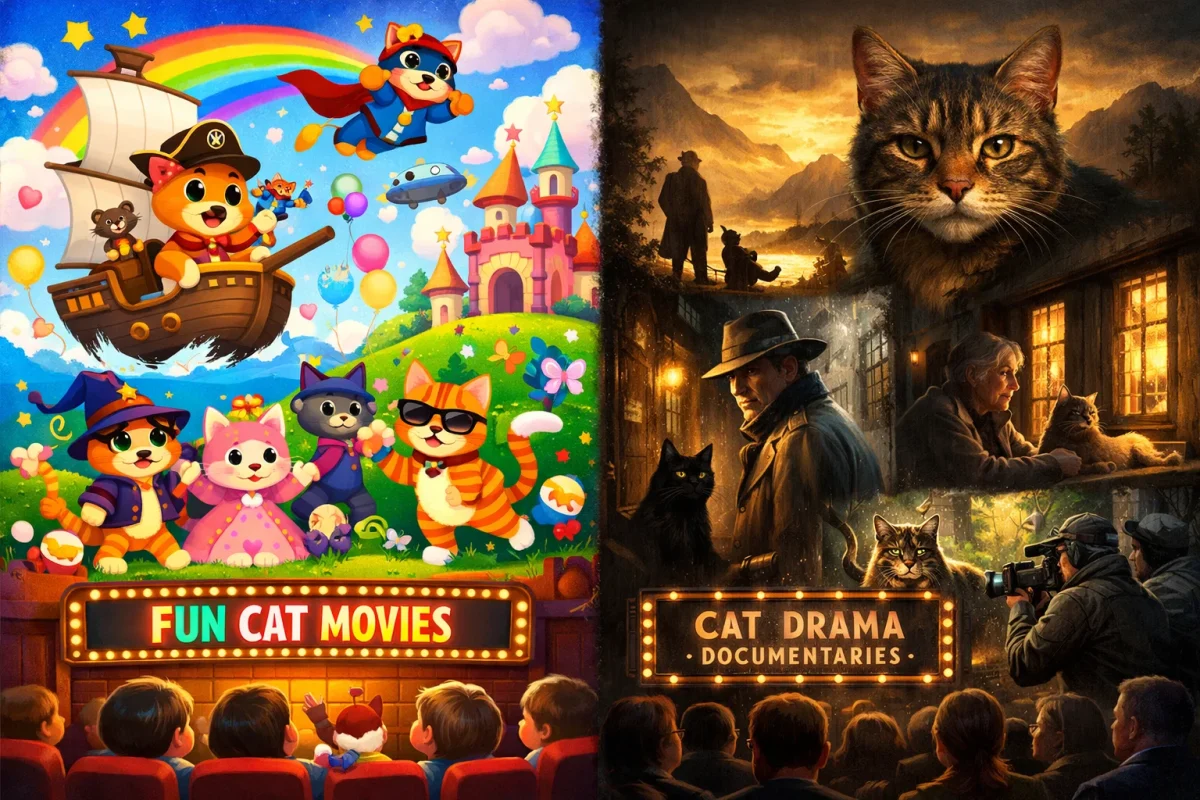 مدت زمان و راحتی تماشا فیلم درباره گربه