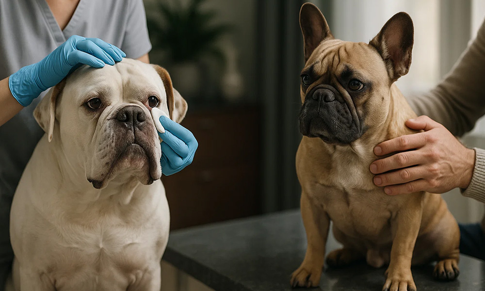 مقایسه بولداگ آمریکایی و فرانسوی تفاوت بولداگ آمریکایی و فرانسوی اندازه و وزن بولداگ فرنچ بولداگ آمریکن بولداگ مراقبت از سگ