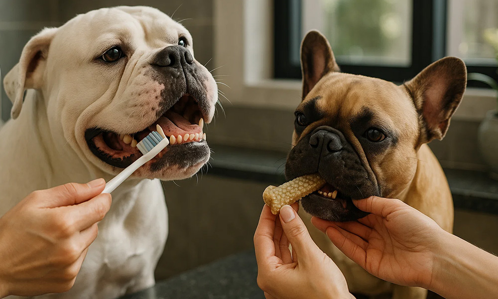 مقایسه بولداگ آمریکایی و فرانسوی تفاوت بولداگ آمریکایی و فرانسوی اندازه و وزن بولداگ فرنچ بولداگ آمریکن بولداگ قویترین فک سگ