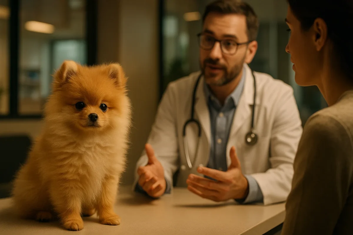 مشورت با دامپزشک قبل از نهاییکردن خرید سگ پامرانیان