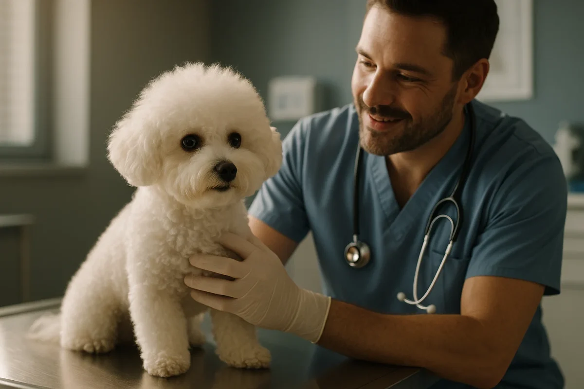 معاینه سگ توسط دامپزشک