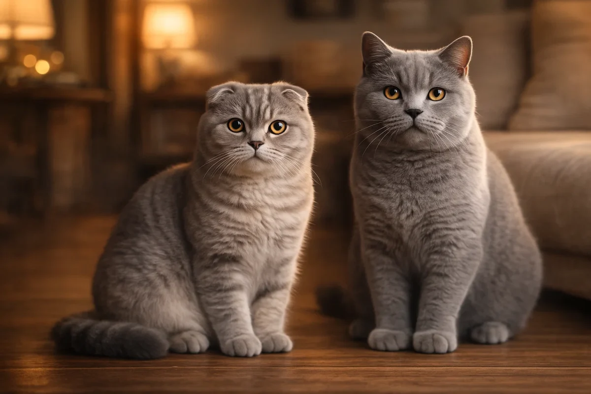 مقایسه اسکاتیش بریتیش از نظر ظاهر گربه