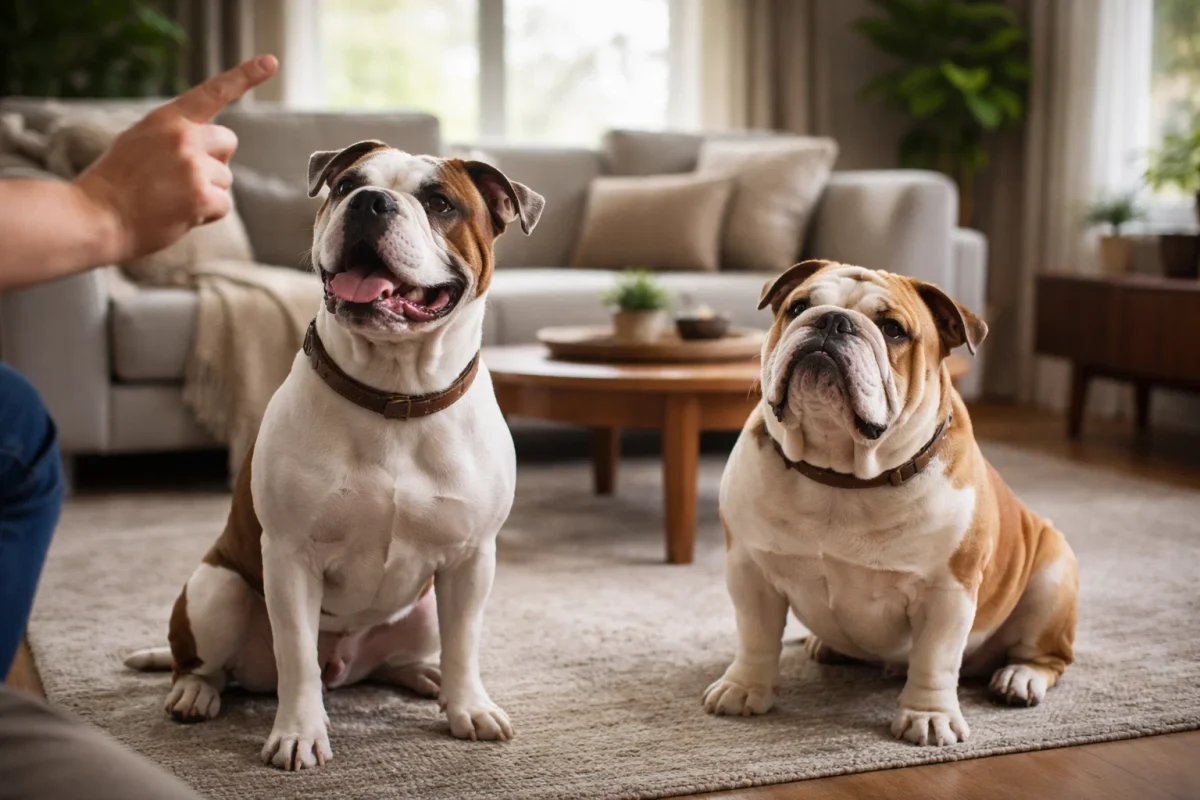 مقایسه بولداگ آمریکایی و انگلیسی؛ آموزش‌پذیری و یادگیری دستورات