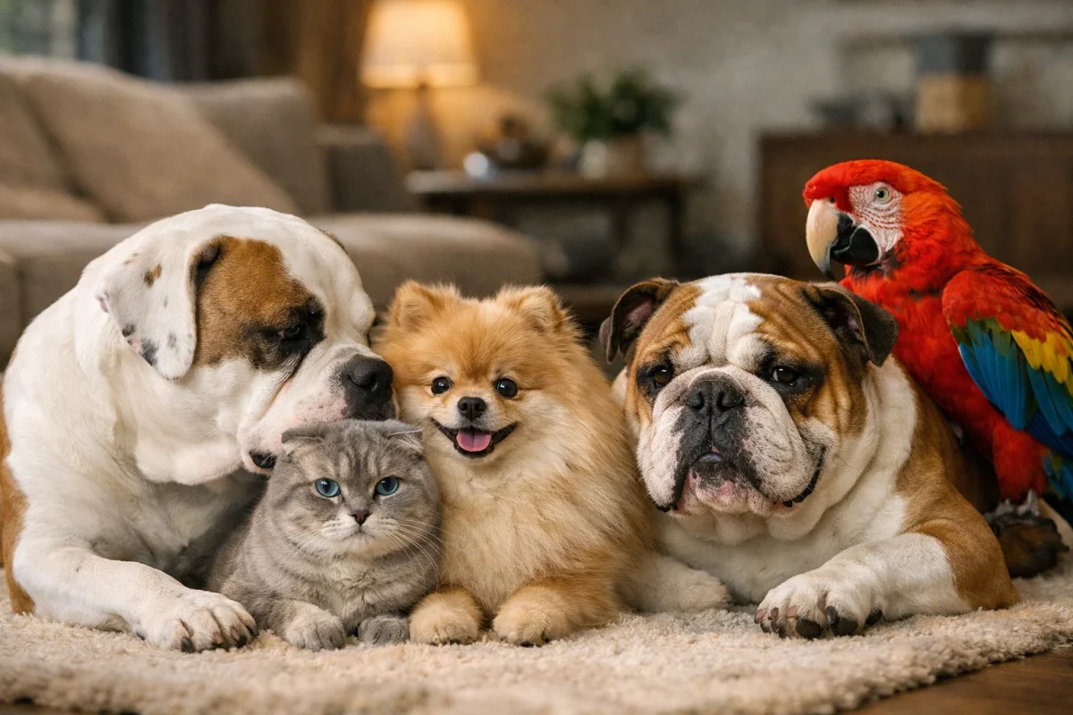 مقایسه بولداگ آمریکایی و انگلیسی؛ سازگاری با سایر حیوانات