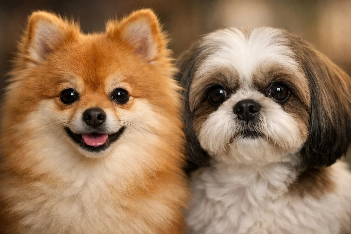 مقایسه فرم صورت و چهره پامرانین و شیتزو