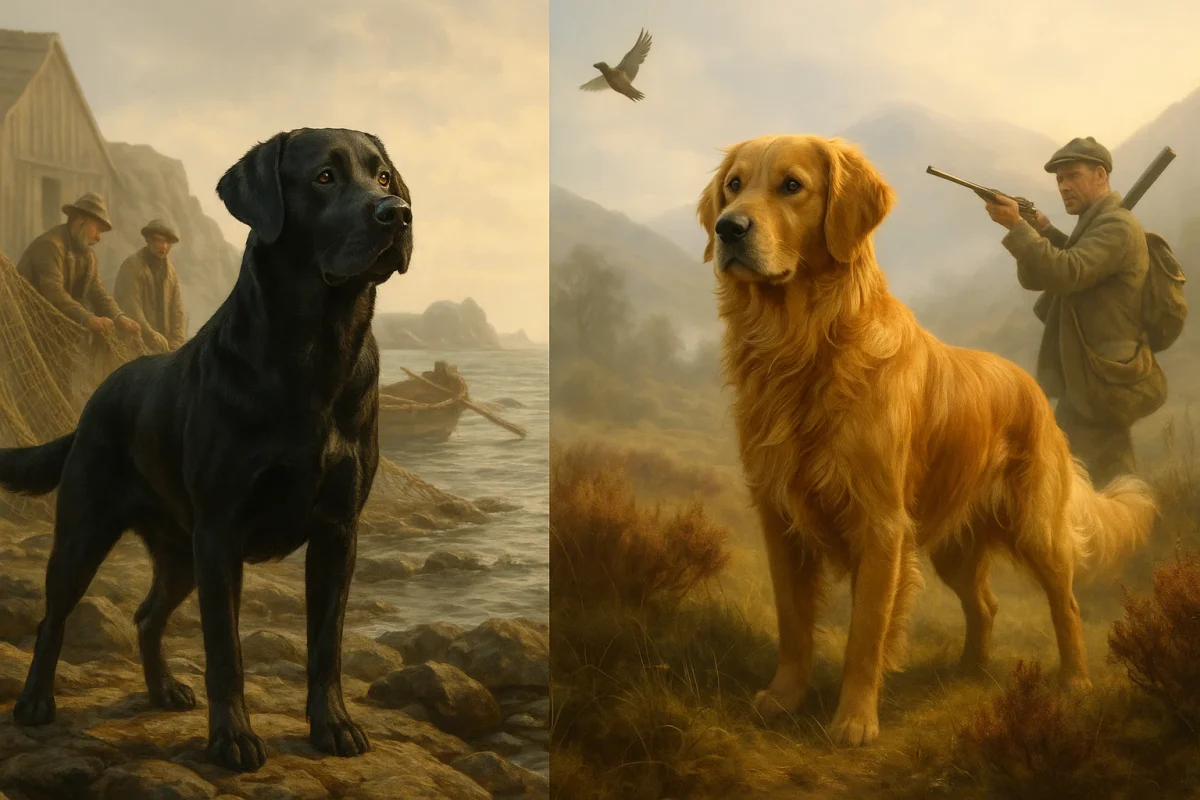 مقایسه لابرادور و گلدن رتریور تاریخچه و منشأ