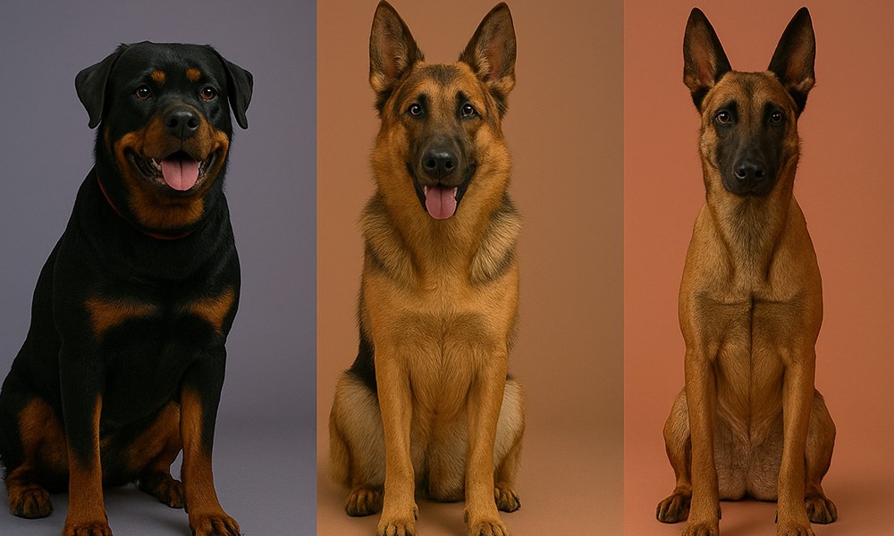 مقایسه ژرمن شپرد روتوایلر مالینویز ژرمن شپرد سگ ژرمن شپرد روتوایلر سگ روتوایلر مالینویز تفاوت ژرمن شپرد و مالینویز بهترین سگ نگهبان سگ مالینویز