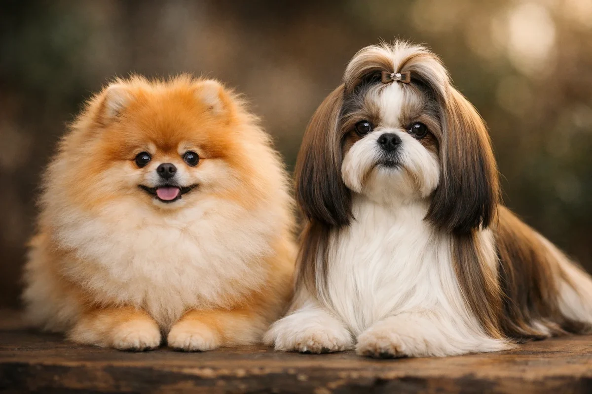 مقایسه پوشش مو و نیازهای ظاهری پامرانین و شیتزو