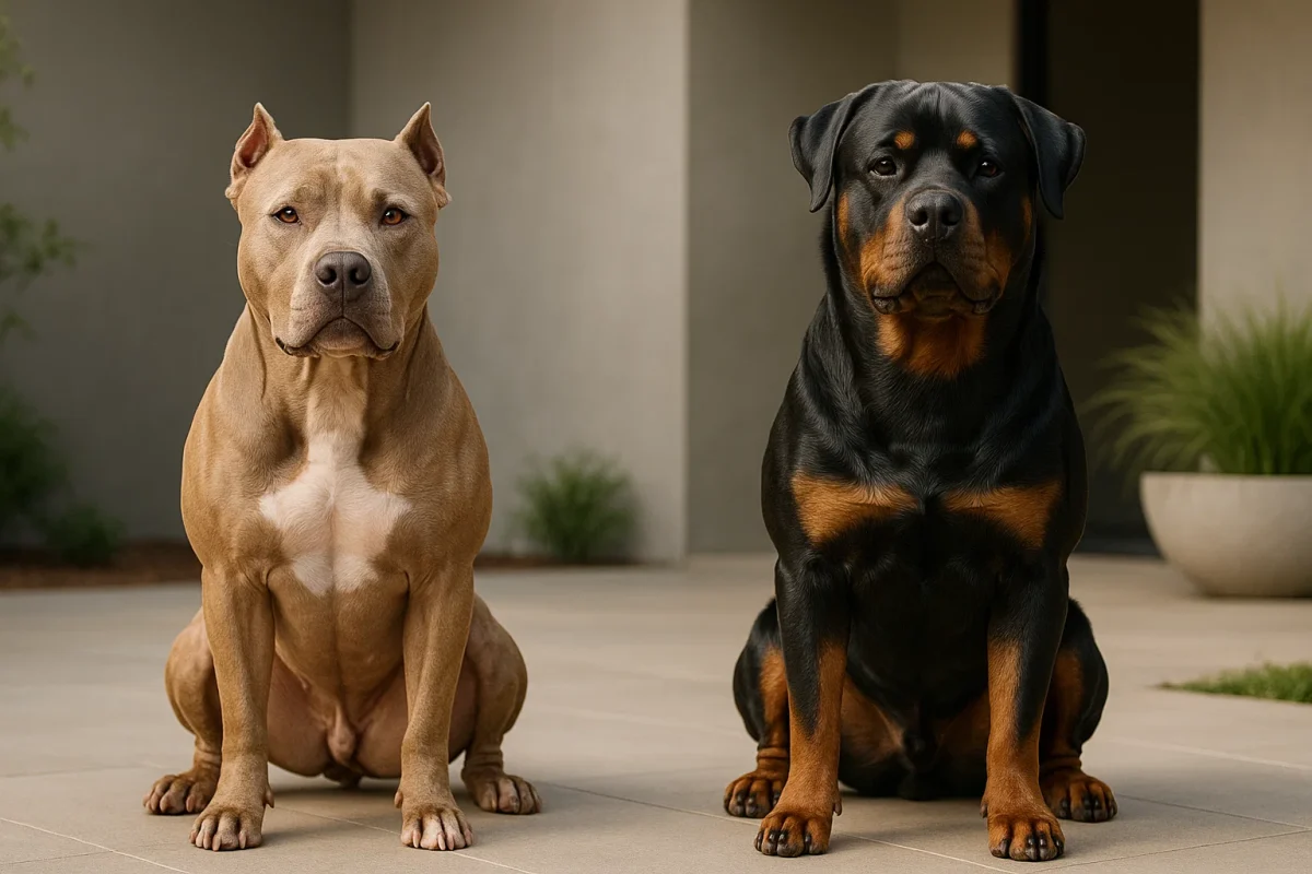 مقایسه پیتبول روتوایلر