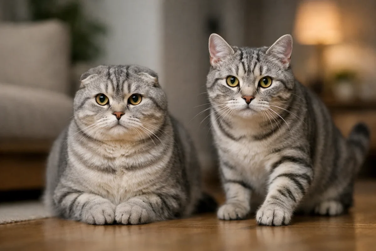 مقایسه گربه اسکاتیش فولد و استریت