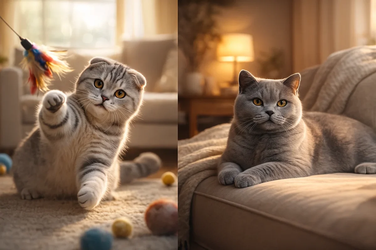 مقایسه گربه اسکاتیش و بریتیش