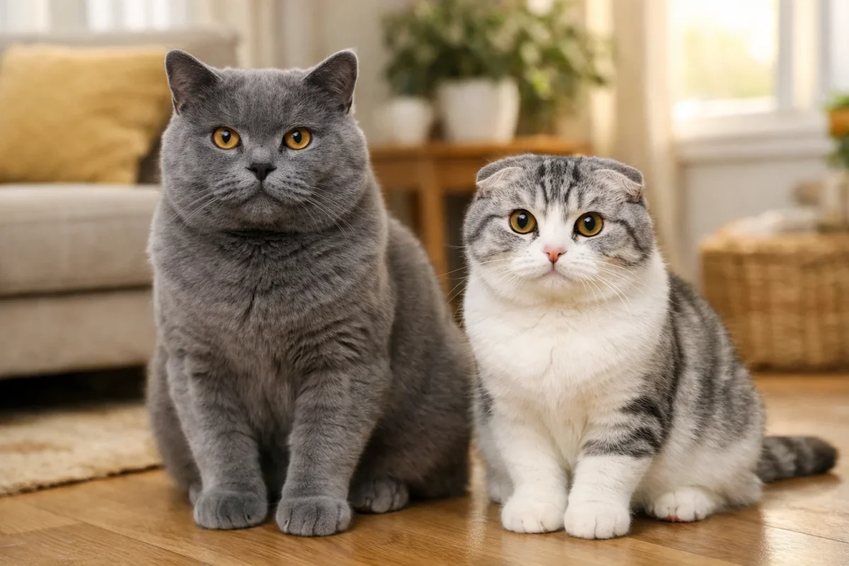 مقایسه گربه بریتیش با اسکاتیش