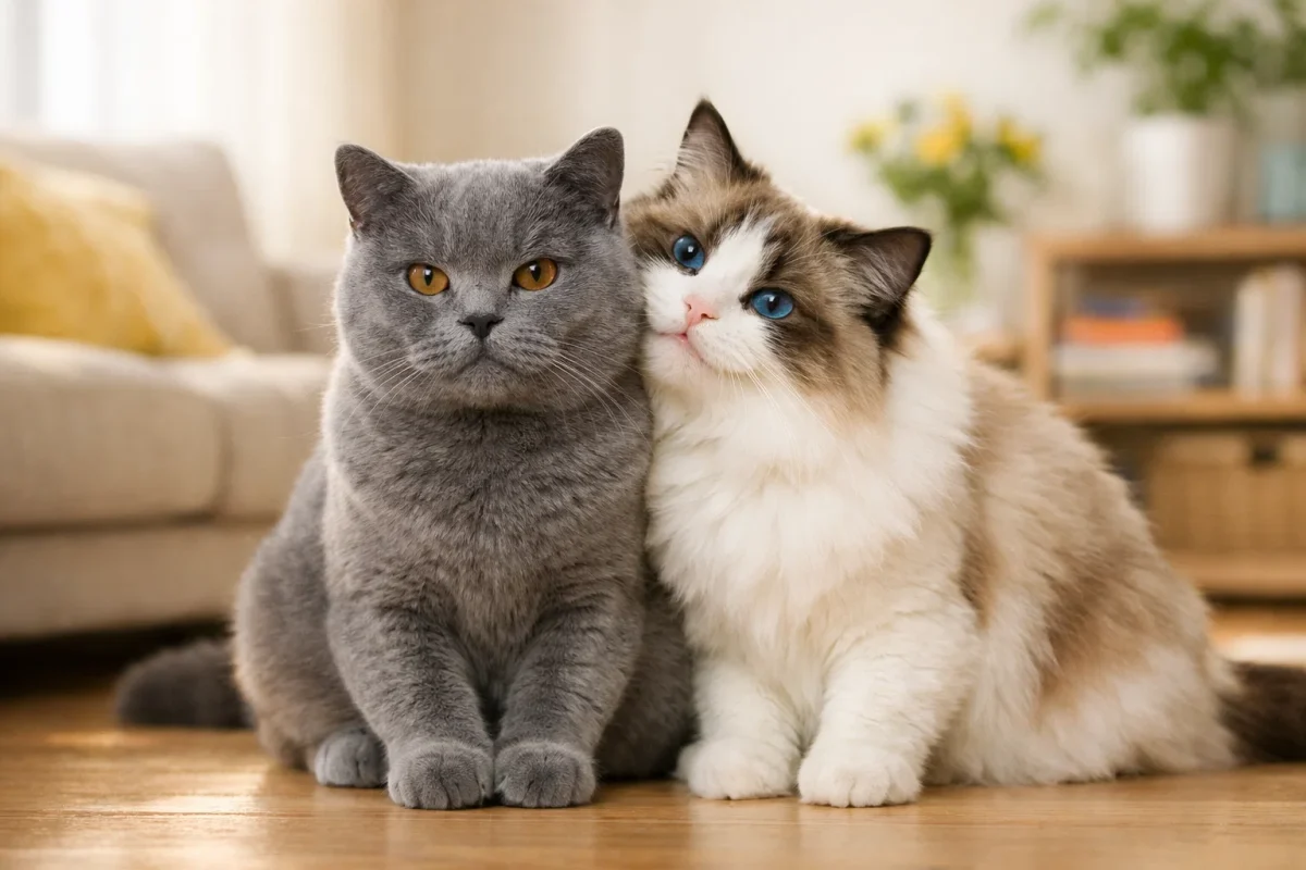 مقایسه گربه بریتیش با رگدال