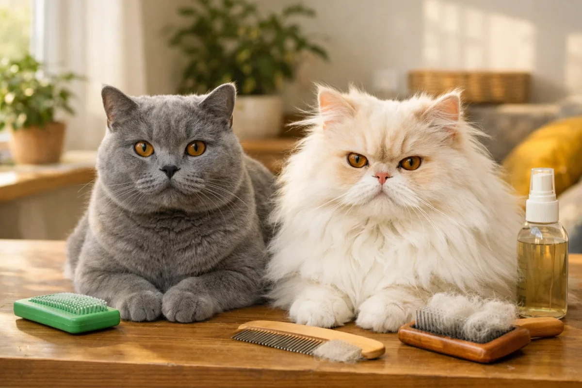 مقایسه گربه بریتیش با پرشین