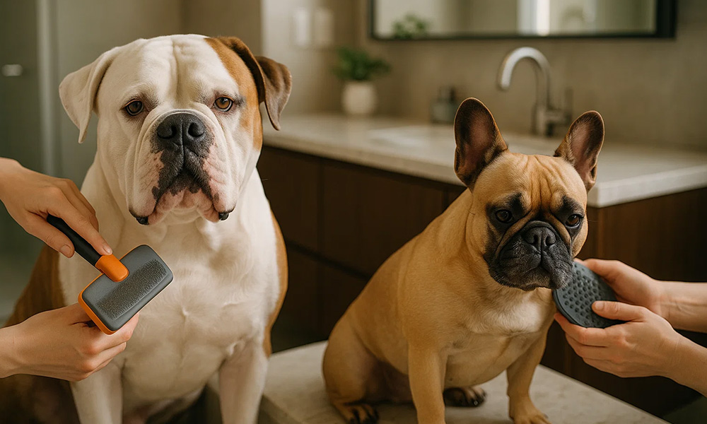 مقایسه بولداگ آمریکایی و فرانسوی تفاوت بولداگ آمریکایی و فرانسوی اندازه و وزن بولداگ فرنچ بولداگ آمریکن بولداگ مراقبت از فرنچ بولداگ