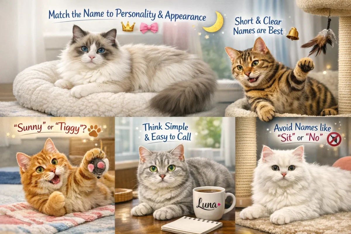 نکات انتخاب اسم گربه