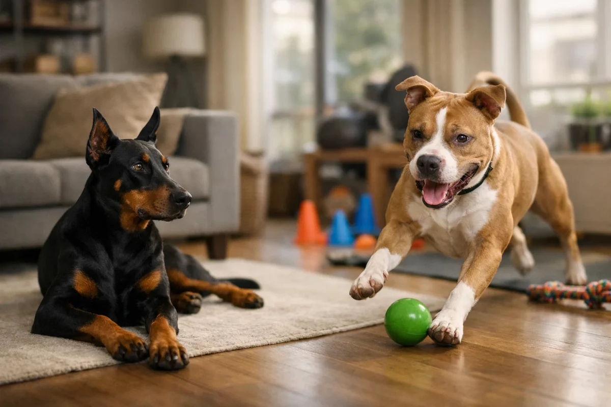 نگهداری دوبرمن یا پیت بول در آپارتمان