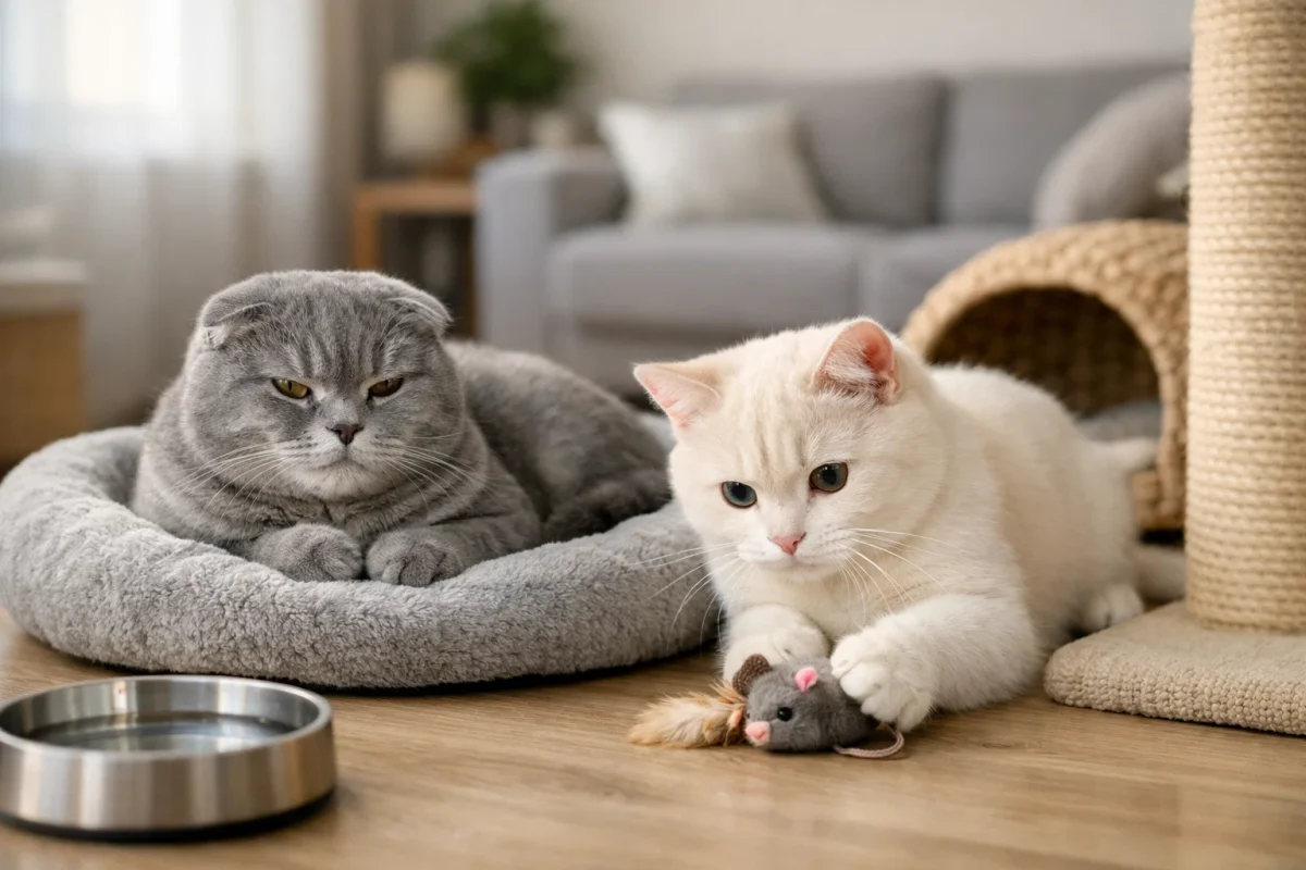 نگهداری گربه اسکاتیش