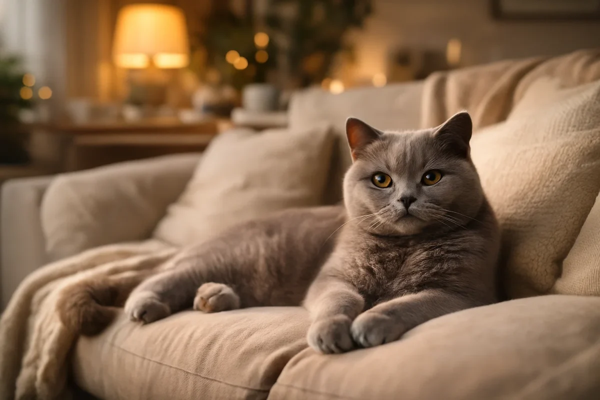 نگهداری گربه بریتیش در خانه و آپارتمان