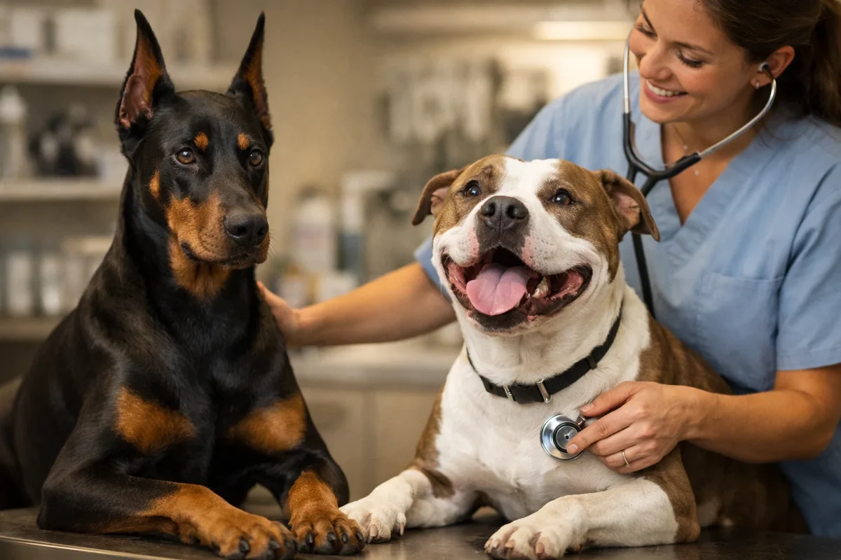 هزینه دامپزشکی و سلامت دوبرمن و پیت بول