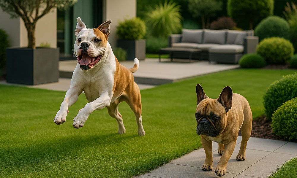 مقایسه بولداگ آمریکایی و فرانسوی تفاوت بولداگ آمریکایی و فرانسوی اندازه و وزن بولداگ فرنچ بولداگ آمریکن بولداگ