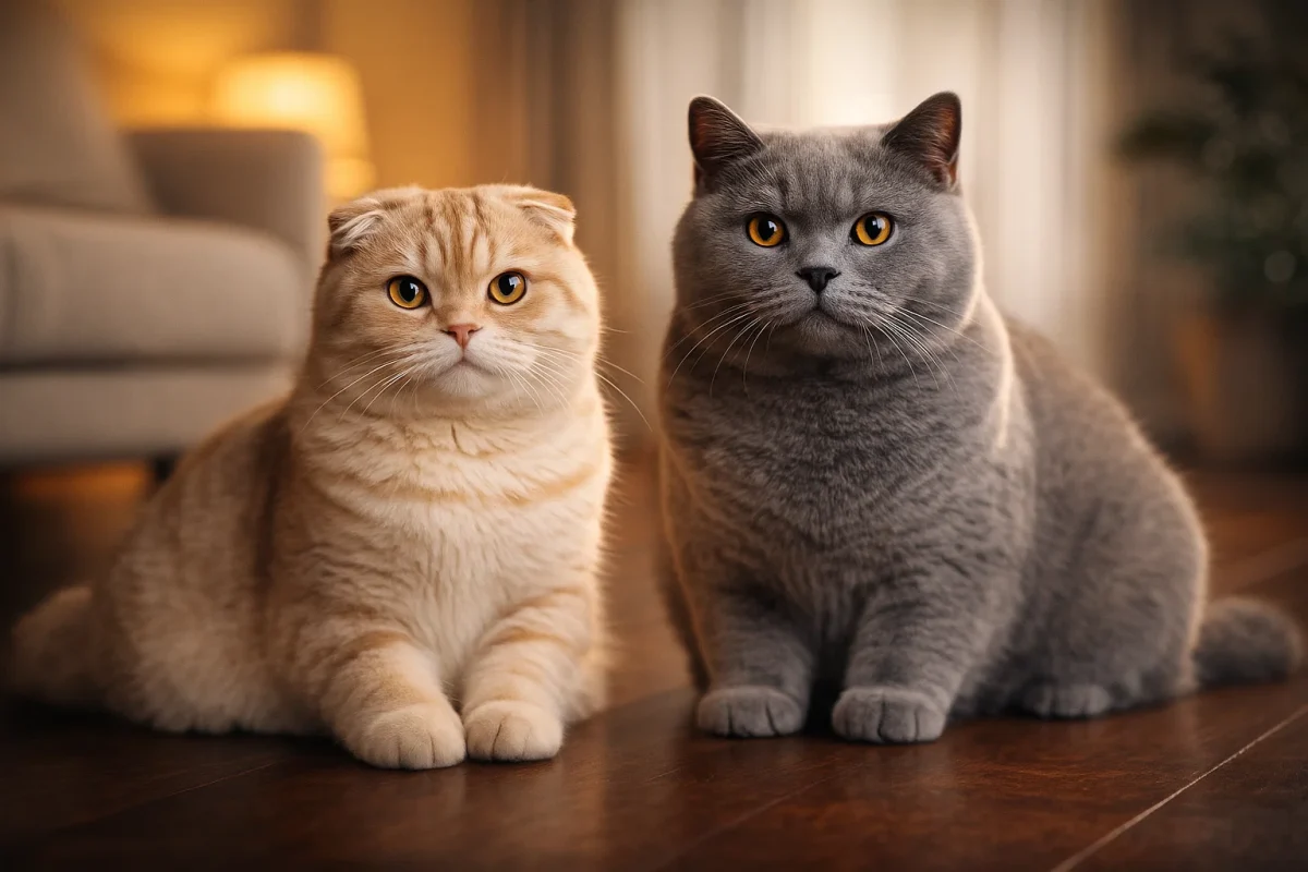 گربه اسکاتیش گربه بریتیش