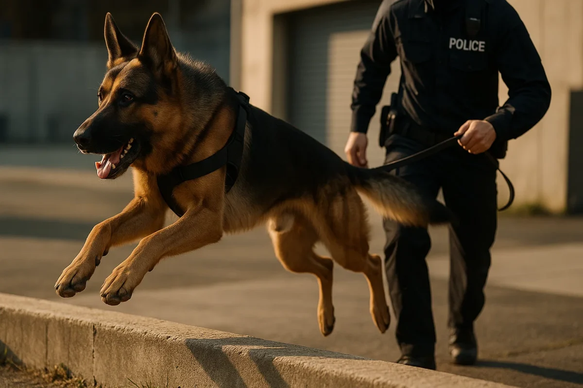 ژرمن شپرد پلیسی سگ پلیس ژرمن شپرد