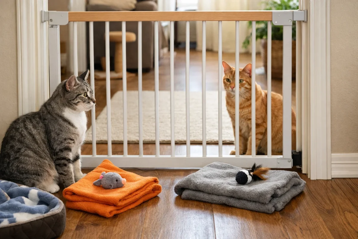 آشنایی اصولی گربه‌ ها با هم